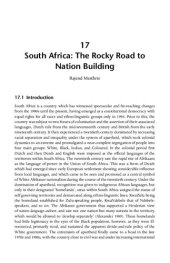 book South Africa: The Rocky Road to Nation Building