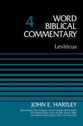 book Leviticus, Volume 4 (Word Biblical Commentary)