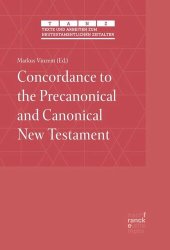 book Concordance to the Precanonical and Canonical New Testament