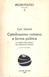 book Cattolicesimo romano e forma politica. La visibilità della Chiesa. Una riflessione scolastica