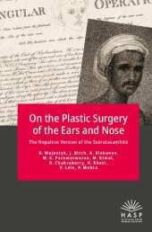 book On the Plastic Surgery of the Ears and Nose: The Nepalese Recension of the Suśrutasaṃhitā