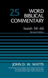 book Isaiah 34-66, Volume 25: Revised Edition