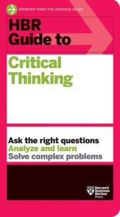 book HBR Guide to Critical Thinking