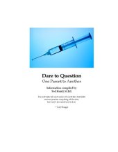 book Dare to question vaccination - one parent to another