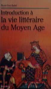 book Introduction à la vie littéraire du Moyen Age