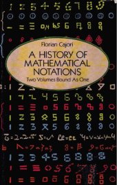 book A HISTORY OF MATHEMATICAL NOTATIONS