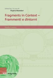 book Fragments in Context - Frammenti e dintorni