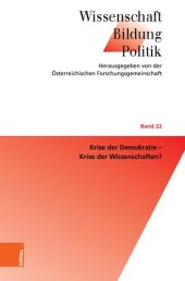 book Krise der Demokratie - Krise der Wissenschaften?