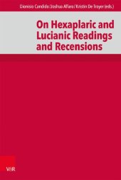 book On Hexaplaric and Lucianic Readings and Recensions