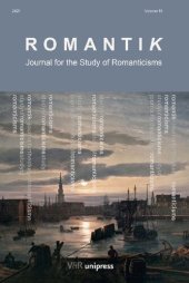 book Romantik 2021: Journal for the Study of Romanticisms