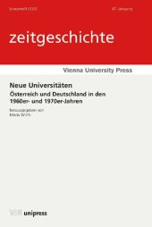 book Neue Universitäten: Österreich und Deutschland in den 1960er- und 1970er-Jahren