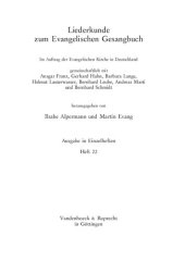 book Liederkunde zum Evangelischen Gesangbuch. Heft 22