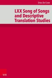 book LXX Song of Songs and Descriptive Translation Studies