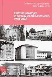 book Rechtswissenschaft in der Max-Planck-Gesellschaft, 1948–2002