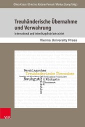 book Treuhänderische Übernahme und Verwahrung