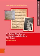 book Verfolgte Musiker im nationalsozialistischen Thüringen: Eine Spurensuche