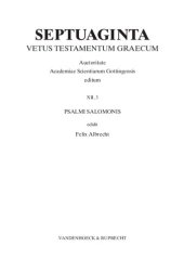 book Septuaginta. Band 12,3: Psalmi Salomonis