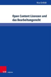 book Open Content Lizenzen und das Bearbeitungsrecht