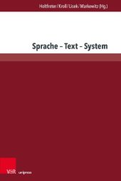 book Sprache – Text – System