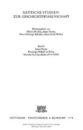 book Klassengesellschaft im Krieg: Deutsche Sozialgeschichte 1914-1918