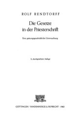 book Die Gesetze in der Priesterschrift