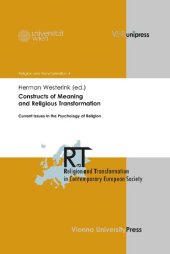 book Constructs of Meaning and Religious Transformation: Current Issues in the Psychology of Religion