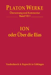 book Ion oder Über die Ilias: Übersetzung und Kommentar