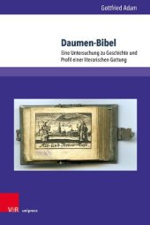 book Daumen-Bibel: Eine Untersuchung zu Geschichte und Profil einer literarischen Gattung