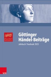 book Göttinger Händel-Beiträge, Band 24: Jahrbuch/Yearbook 2023