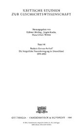 book Die bürgerliche Frauenbewegung in Deutschland 1894-1933