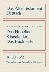 book Das Hohe Lied, Klagelieder, Das Buch Esther