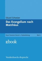 book Das Evangelium nach Matthäus / Das Neue Testament Deutsch (NTD) 2: Neues Göttinger Bibelwerk