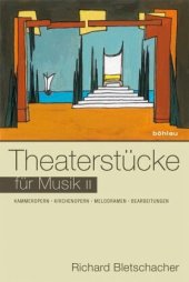 book Theaterstücke für Musik II