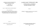 book Language Typology 1988: Typological Models in the Service of Reconstruction