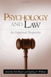 book Psychology and Law: An Empirical Perspective