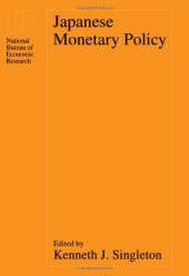 book Japanese Monetary Policy (National Bureau of Economic Research Project Report)