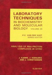 book Analysis of RNA-Protein Complexes 'in vitro'