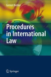 book Procedures in International Law