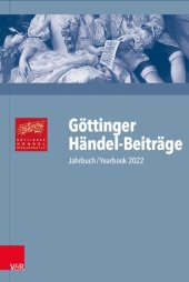 book Göttinger Händel-Beiträge, Band 23: Jahrbuch/Yearbook 2022