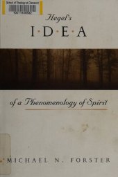 book Hegel's Idea of a Phenomenology of Spirit