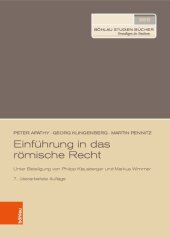 book Einführung in das römische Recht: Unter Beteiligung von Philipp Klausberger und Markus Wimmer