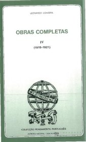 book Obras Completas, Vol. IV — 1919–1921