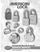 book American Lock Service Manual 2016