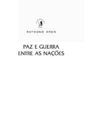 book Paz e Guerra Entre as Nações