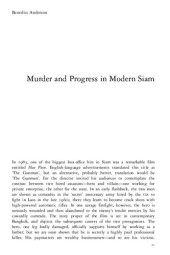 book Murder and Progess In Modern Siam