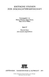 book Der russische Imperialismus: Studien über den Zusammenhang von innerer und auswärtiger Politik 1860-1914