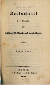 book Zeitschrift des Vereins für Hessische Geschichte und Landeskunde