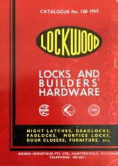 book Lockwood Locks and Builders Hardware Catalogue No. 12B