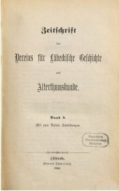 book Zeitschrift des Vereins für lübeckische Geschichte und Altertumskunde