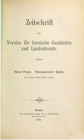 book Zeitschrift des Vereins für hessische Geschichte und Landeskunde